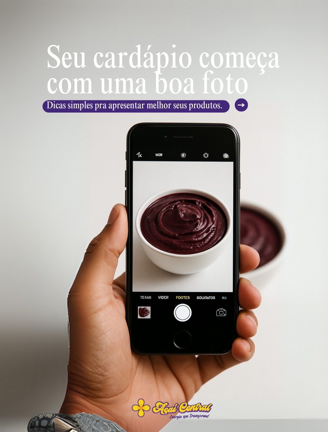 Como tirar boas fotos para o seu cardápio