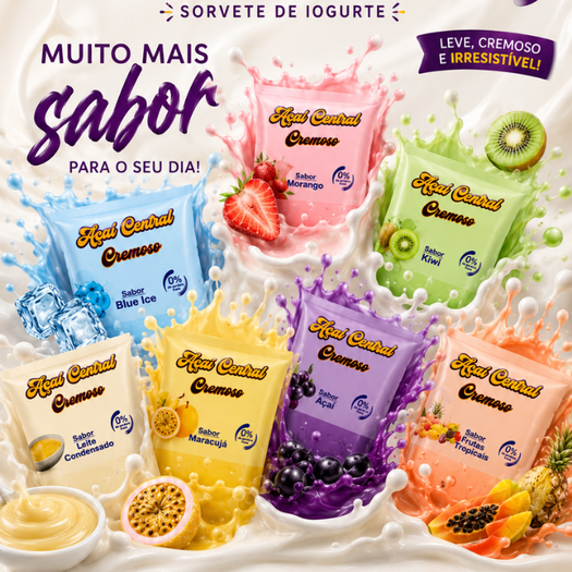 Mini Sorvete de Iogurte 